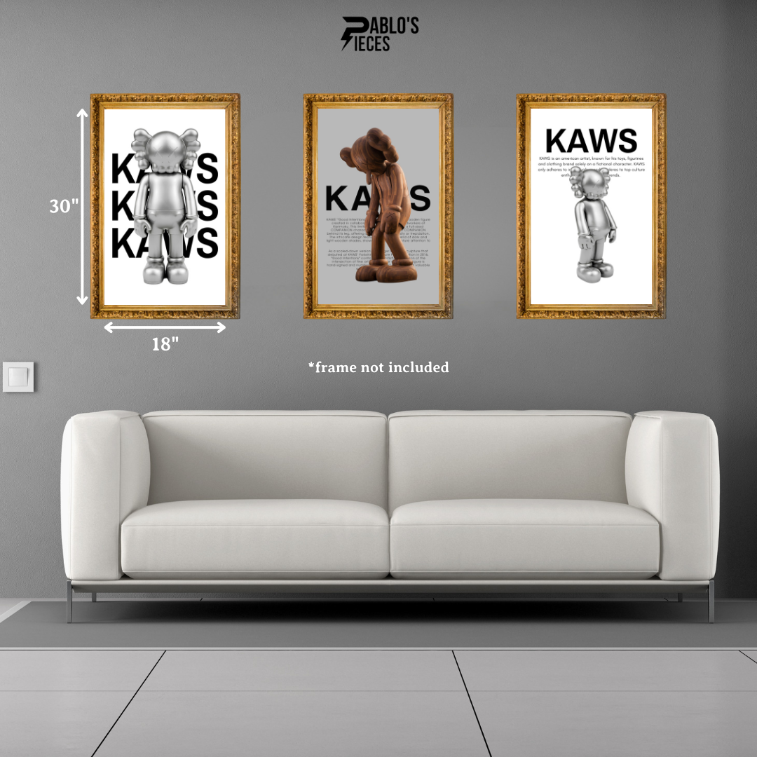 KAWS "Sideview 1" Silver
