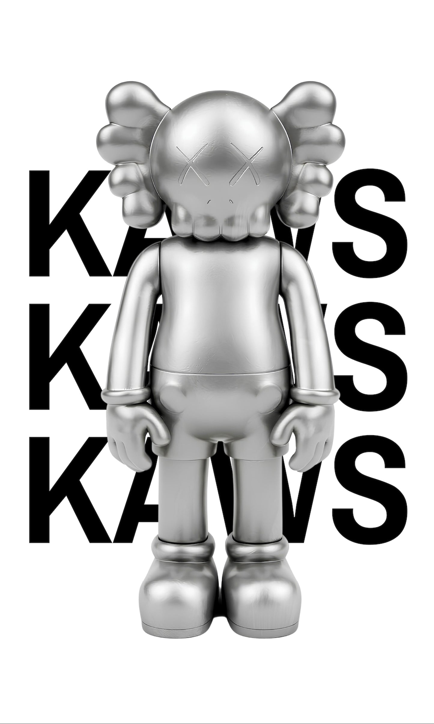 KAWS "Centerpiece" Silver