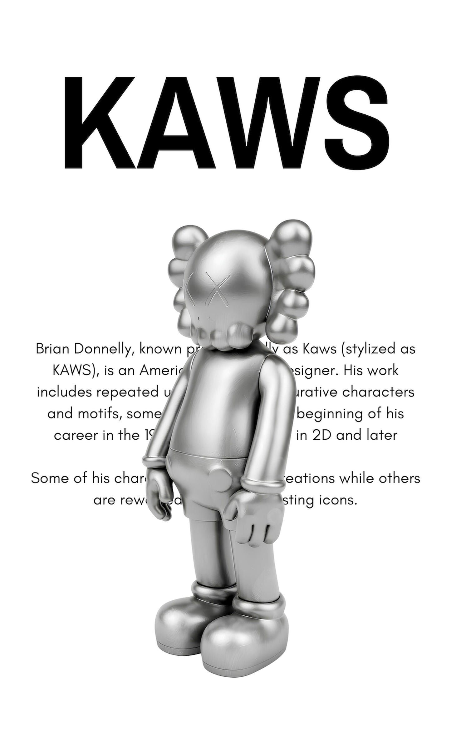 KAWS "Sideview 2" Silver