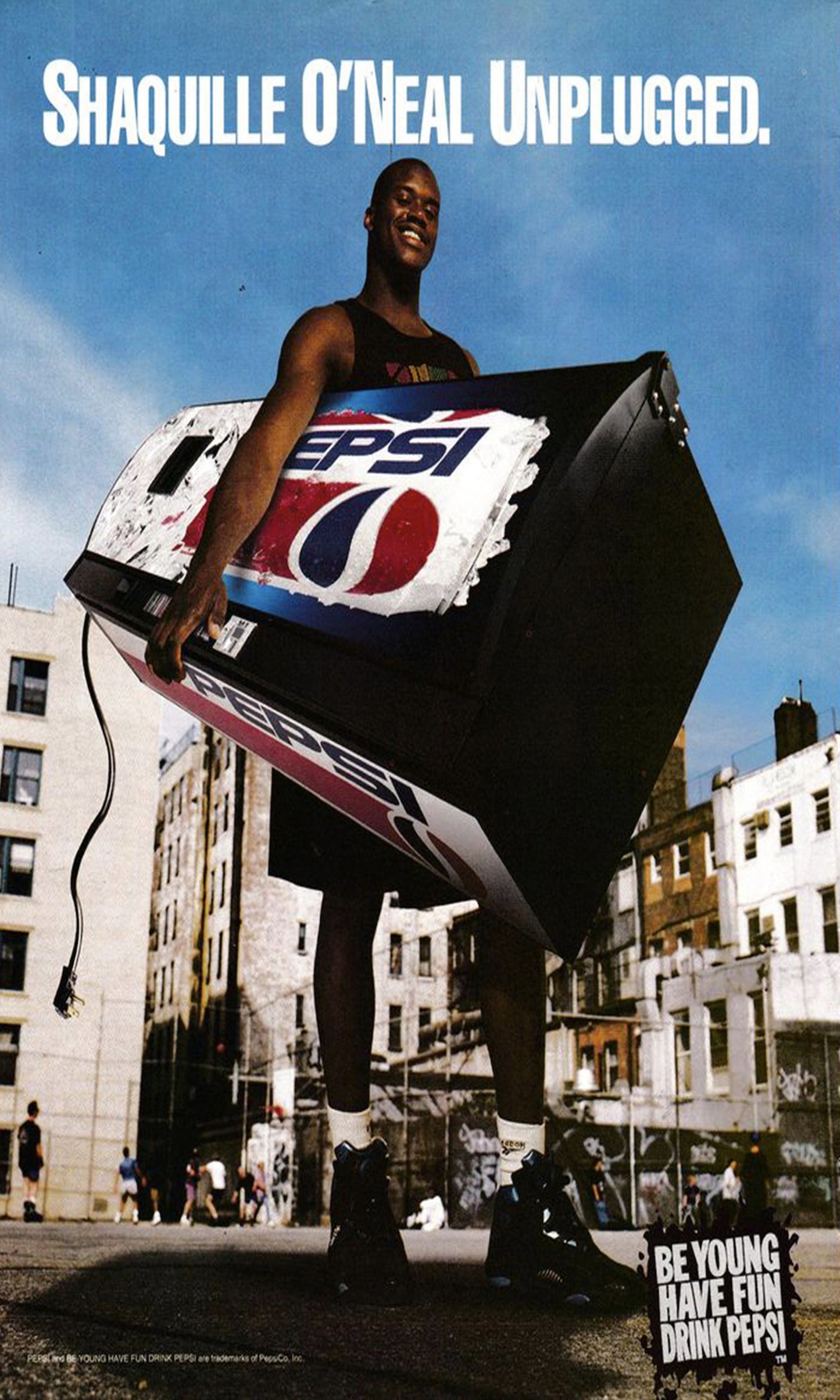 Shaquille O'Neal Vintage Pepsi Ad