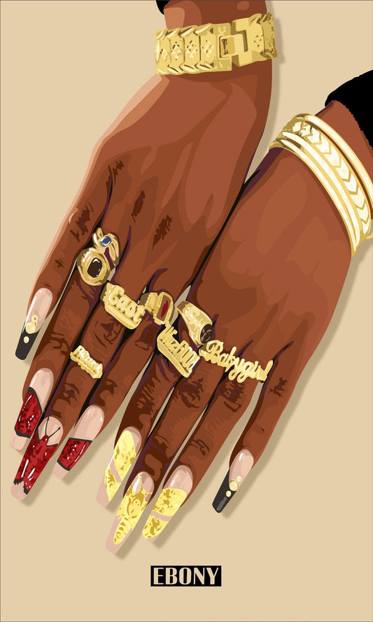 EBONY Nail Set