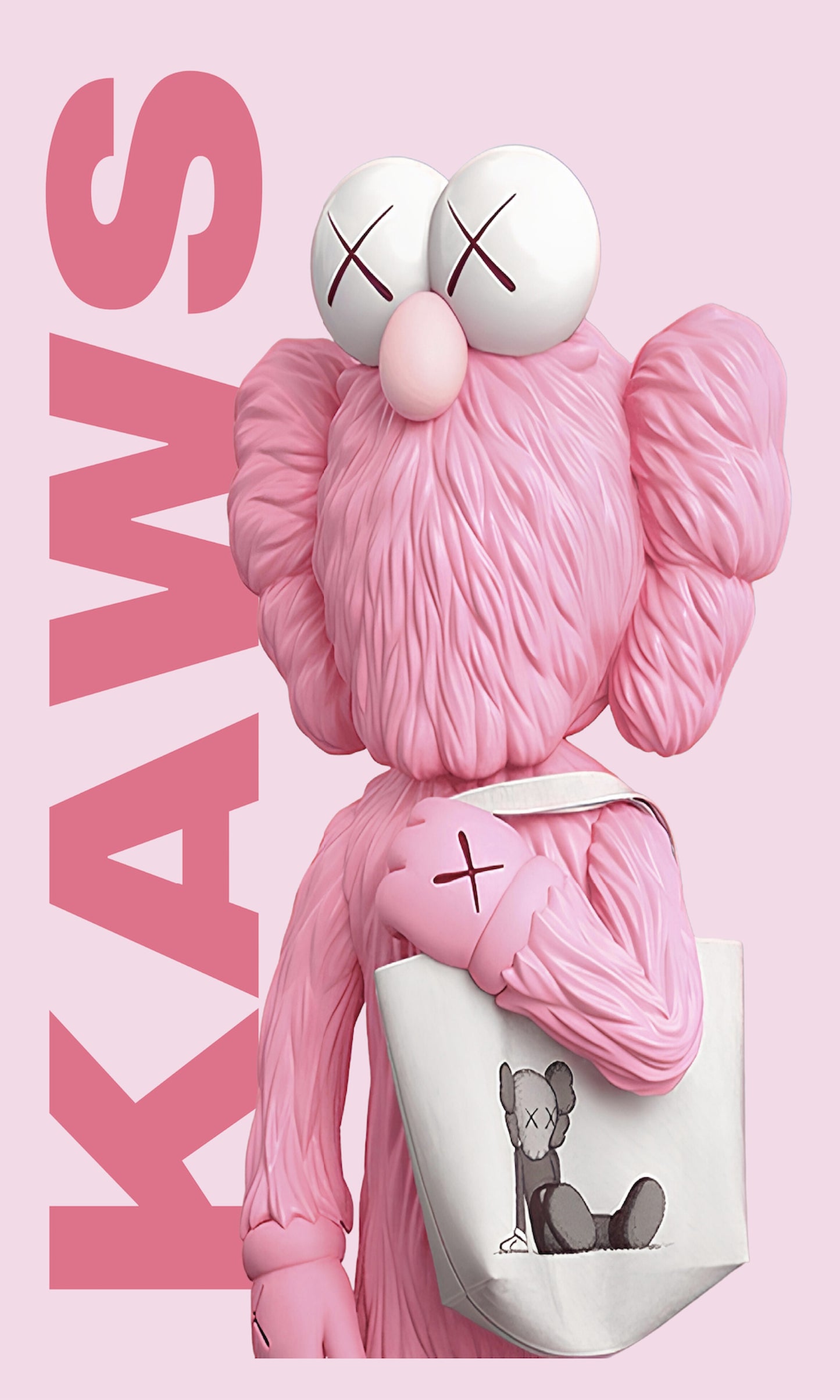 KAWS Carrying Pink